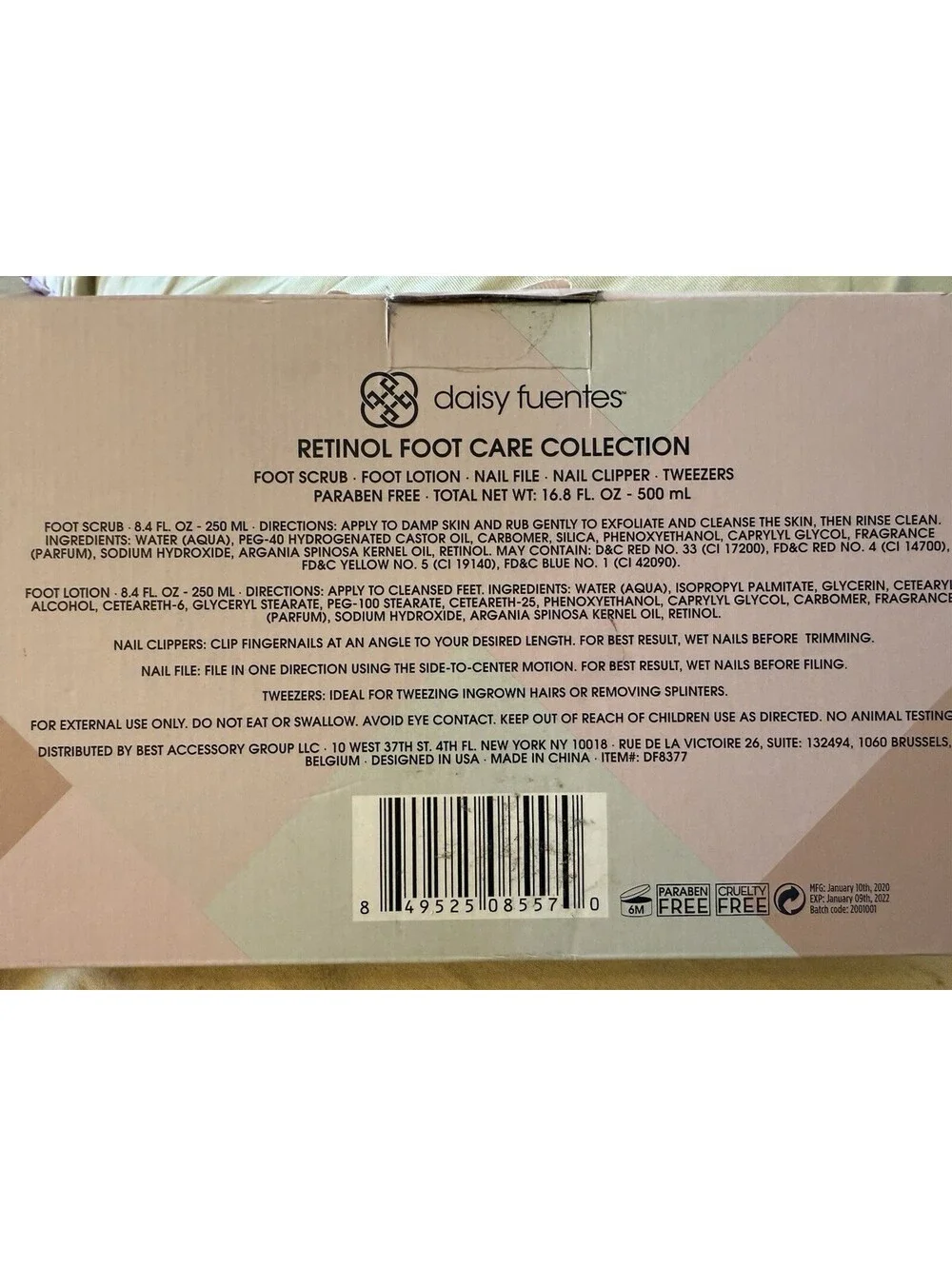 Daisy Fuentes Retinol Foot Care Collection New!